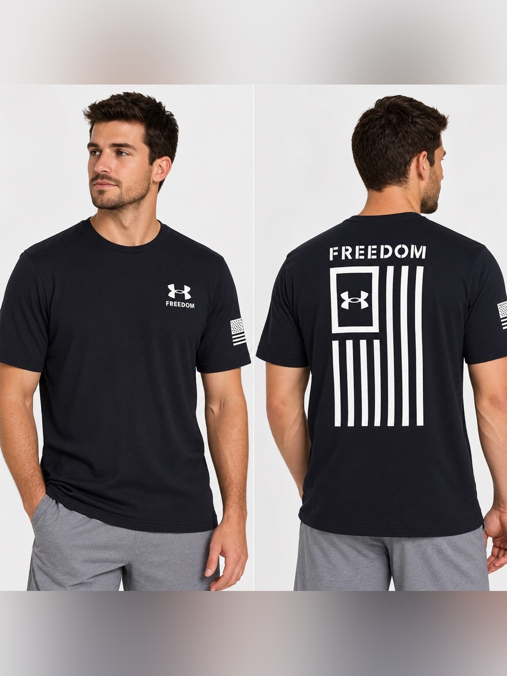 Under Armour Black Freedom Graphic Short Sleeve Tee